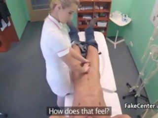 Blonde Doctors Pussy Solves prick Problem