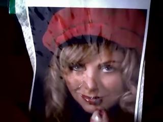 Extraordinary babe In Red Hat Gets Cum On Her Pic