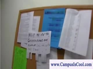 Sensational universidade bonecas a dançar e a despir-se em