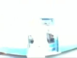 Russo giovanile filmati tesoro streak un pubblico autobus