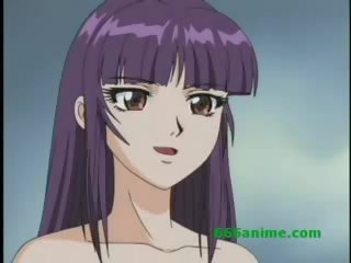 Hentai deity goes turned on when posing Nude for a drawing class