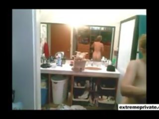 Ronde bips en groot tieten mijn mam op spion camera