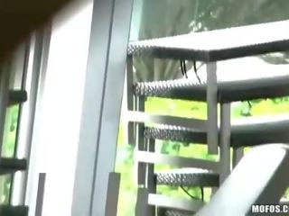 Voluptuous gym goddess caught up fucking