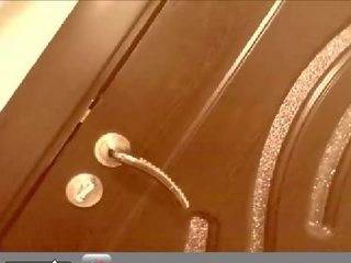 Chycený můj podivuhodný mladý žena zatímco showering