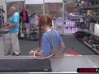 Redhead and sexually aroused dolly little gets hammered in shawns kantor