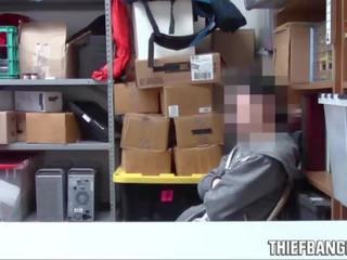 Superior Security Guard Rachael Cavalli Fucks Young Male Thief Suspect