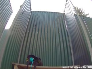 Chubby mistress Caught in Public Shower