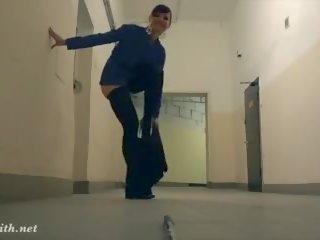 Flasher Caught in a Company Warehouse, HD sex dc