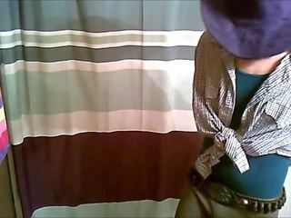 Outstanding sedusive sissy cowb-y takes a marvellous shower