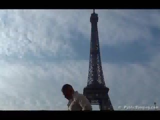 Adult film x rated clip by the Eiffel Tower
