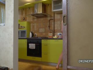 Blonde Teen Kira - Naked and Cooking, HD xxx video d3